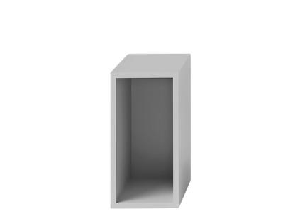 Stacked Storage System S (21,8 x 43,6 x 35 cm)|With backboard|Light grey