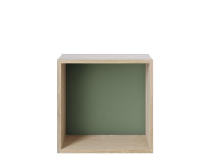 Mini Stacked M (33,2 x 33,2 x 26 cm)|Oak/backboard dusty green