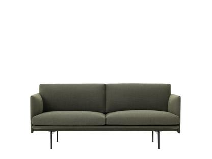 Outline Sofa 2 Seater|Fabric Fiord 961 - Greyish-green