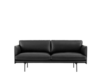 Outline Sofa 2 Seater|Leather black