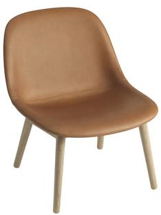 Fiber Lounge Chair Leather cognac