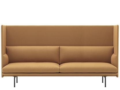 Outline Highback Sofa 3 Seater|Fabric Vidar 472 - Mustard