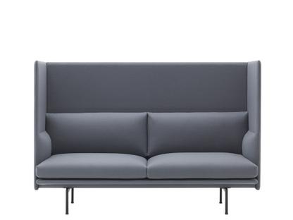 Outline Highback Sofa 2 Seater|Divina 154 - Slate blue