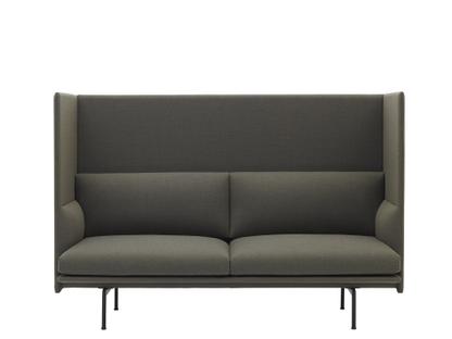 Outline Highback Sofa 2 Seater|Fabric Fiord 961 - Greyish-green
