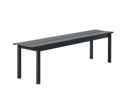 Linear Bench Outdoor L 170 x W 39 cm|Black