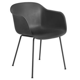 Fiber Armchair Tube Black