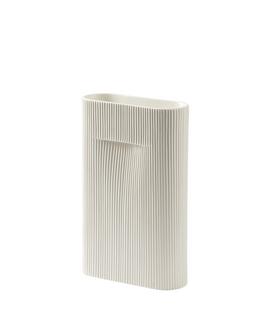 Ridge Vase Medium (H 35 cm)|Off-White
