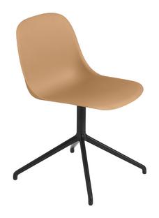 Fiber Side Chair Swivel Ochre / black
