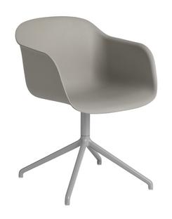 Fiber Armchair Swivel Grey