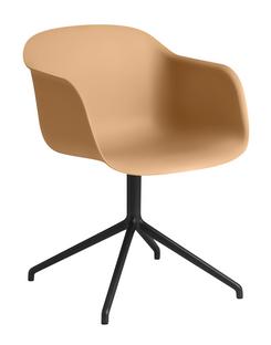 Fiber Armchair Swivel Ochre