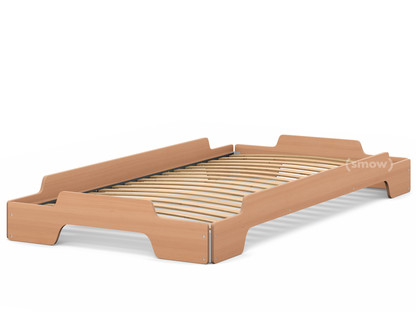 Stacking Bed 100 x 200|Natural beech|Rollable