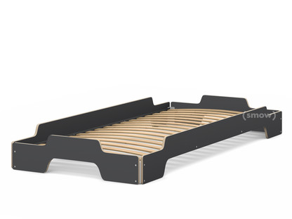 Stacking Bed 90 x 200|Anthracite CPL, edges ioled and waxed|Rollable