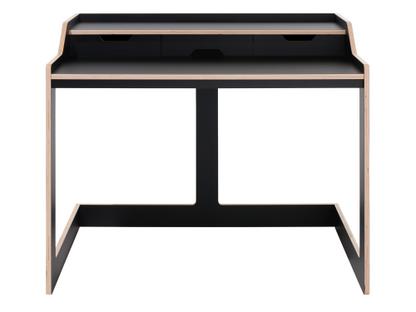 Plane Secretary Melamine black with birch edge