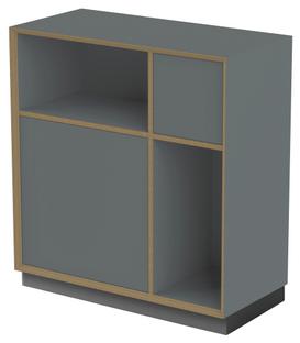 Vertiko Ply shelf Version 1|Anthracite|With base