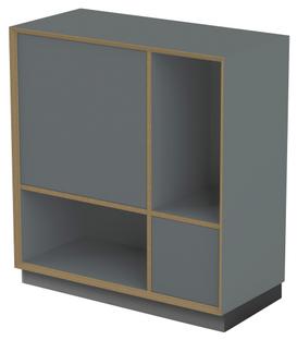 Vertiko Ply shelf Version 2|Anthracite|With base