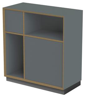 Vertiko Ply shelf Version 3|Anthracite|With base