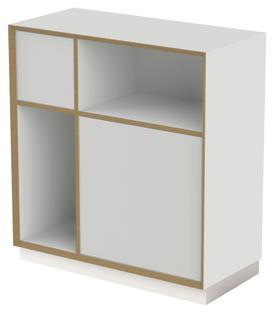 Vertiko Ply shelf Version 3|Pure white|With base