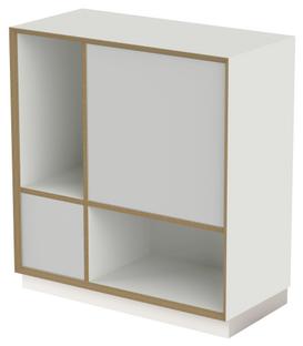 Vertiko Ply shelf Version 4|Pure white|With base
