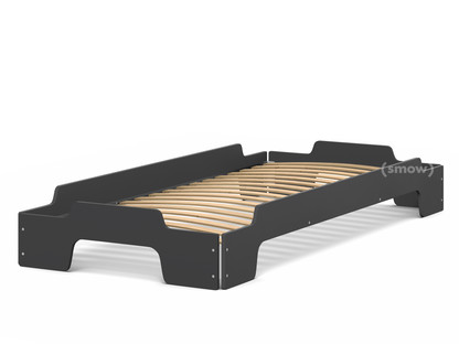 Stacking Bed Comfort Anthracite lacquered|Rollable