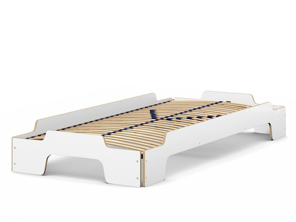 Stacking Bed Comfort CPL white|Solid wood frame