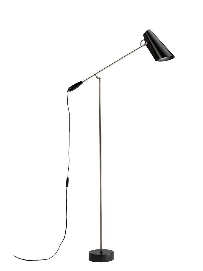 Northern Birdy Floor Lamp Black Steel By Birger Dahl 1952 Designer Furniture Smow Com Northern Birdy Floor Lamp Black Steel, Black Steel Floor Lamp