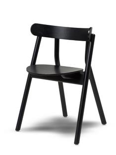 Oaki Dining Chair Black painted oak|Without seat pad