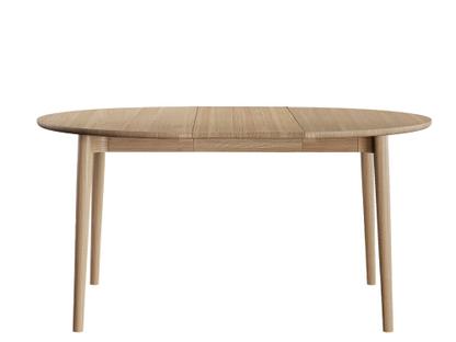 Expand Dining Table Circular Light oiled oak|With 1 extension plate (+50 cm)