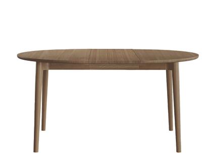 Expand Dining Table Circular Smoked oak|With 1 extension plate (+50 cm)