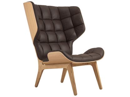 Mammoth Wing Chair Dunes leather dark brown