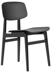 NY11 Dining Chair Black lacquered oak