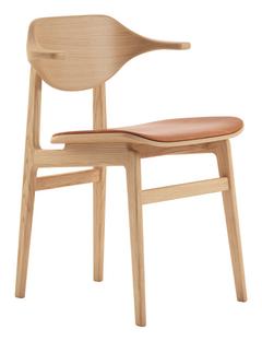 Bufala Dining Chair Natural oak|Dunes leather camel