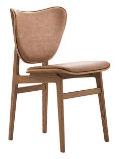 Elephant Dining Chair Light smoked oak|Dunes leather camel