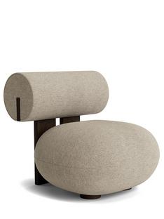 Hippo Lounge Chair Bouclé Wool sand|Dark smoked oak