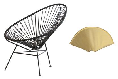 Ok Design Acapulco Chair Black Smokey Yellow By Ok Design