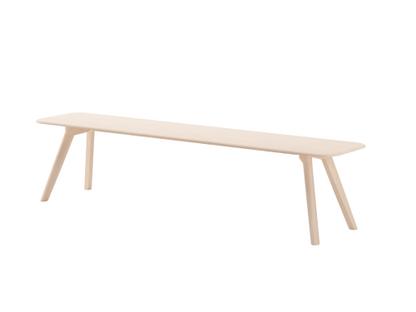 Meyer Bench 200 x 42 cm|Waxed ash with white pigment