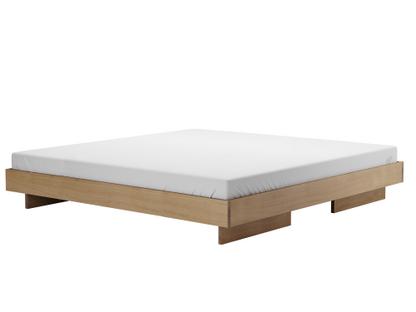 Zians Bed 200 x 200 cm (XLarge)|Without headboard|Waxed oak