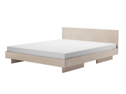 Zians Bed 180 x 200 cm (Large)|With headboard|Waxed oak with white pigment