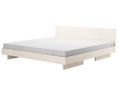 Zians Bed 200 x 200 cm (XLarge)|With headboard|Waxed ash with white pigment