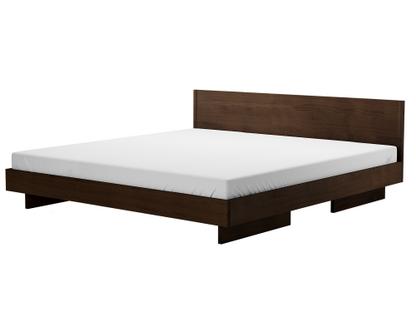 Zians Bed 200 x 200 cm (XLarge)|With headboard|Waxed walnut