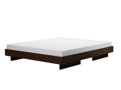 Objekte unserer Tage Zians Bed, 180 200 (Large), Without headboard, Black stained oak by OUT, Designer furniture by smow.com