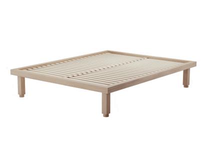 Kaya Bed 180 x 200 cm (Large)|Waxed oak with white pigment