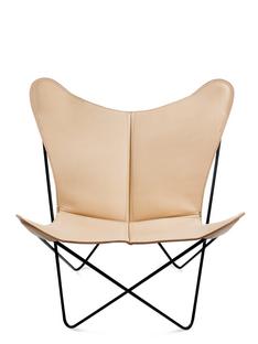 Trifolium Butterfly Chair Nature|Steel, black powder-coated