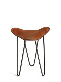 Trifolium Stool Hazelnut|Steel, black powder-coated