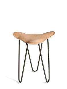 Trifolium Stool Nature|Steel, black powder-coated