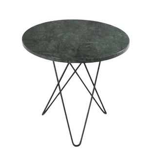Tall Mini O Table Green Indio|Steel, black powder-coated
