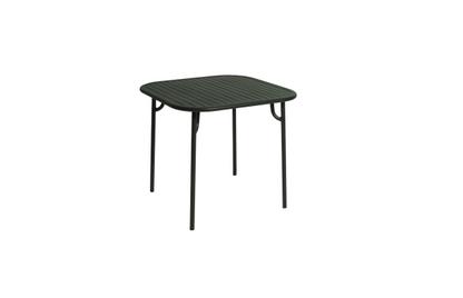 Week-End Table S (85 x 85 cm)|Glass Green