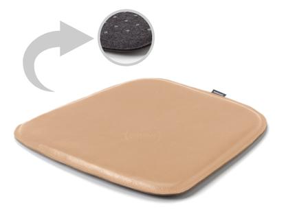 Leather Seat Pad for Eames Armchairs  Front leather / back felt|Beige