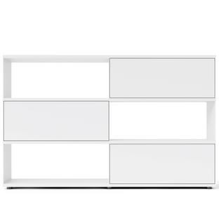 Flow Q Highboard 200 cm|126,7 cm (3 flaps)|White