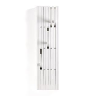 Piano Coat Rack H 147 x W 39 cm|Beech white lacquered
