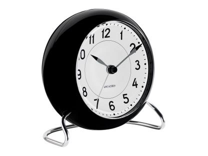 AJ Station Table Clock black / white